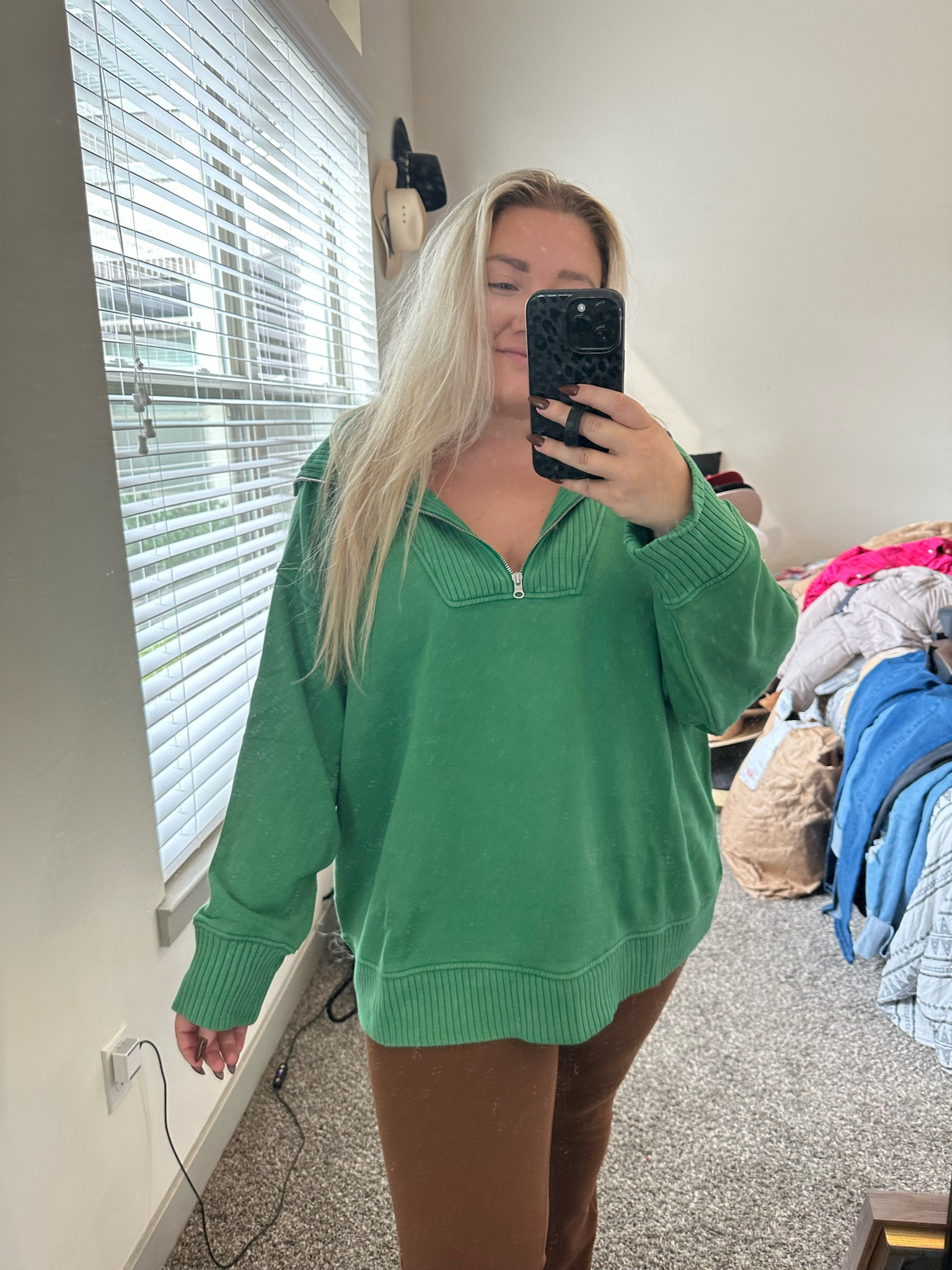 Aerie oversized quarter zip sweatshirt. Wearing xxl! 

#LTKunder100 #LTKSeasonal