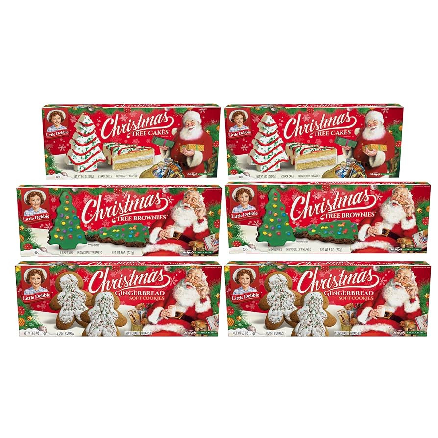 Little Debbie Christmas Variety Double Bundle, 6 Assorted Christmas Snacks Boxes | Amazon (US)