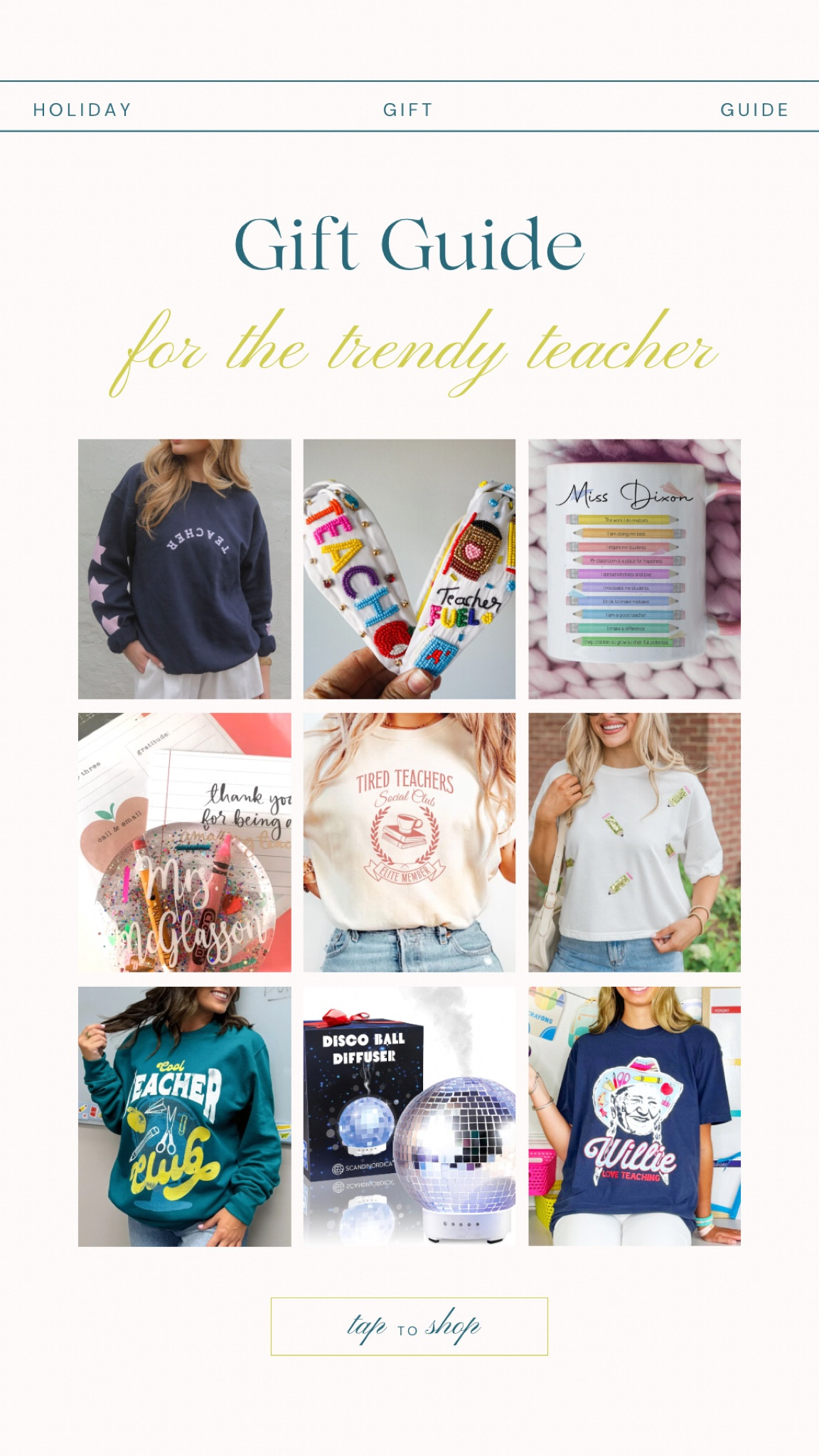 gift guide for the trendy teacher ✏️🌈🍎 

#LTKHoliday #LTKGiftGuide #LTKSeasonal