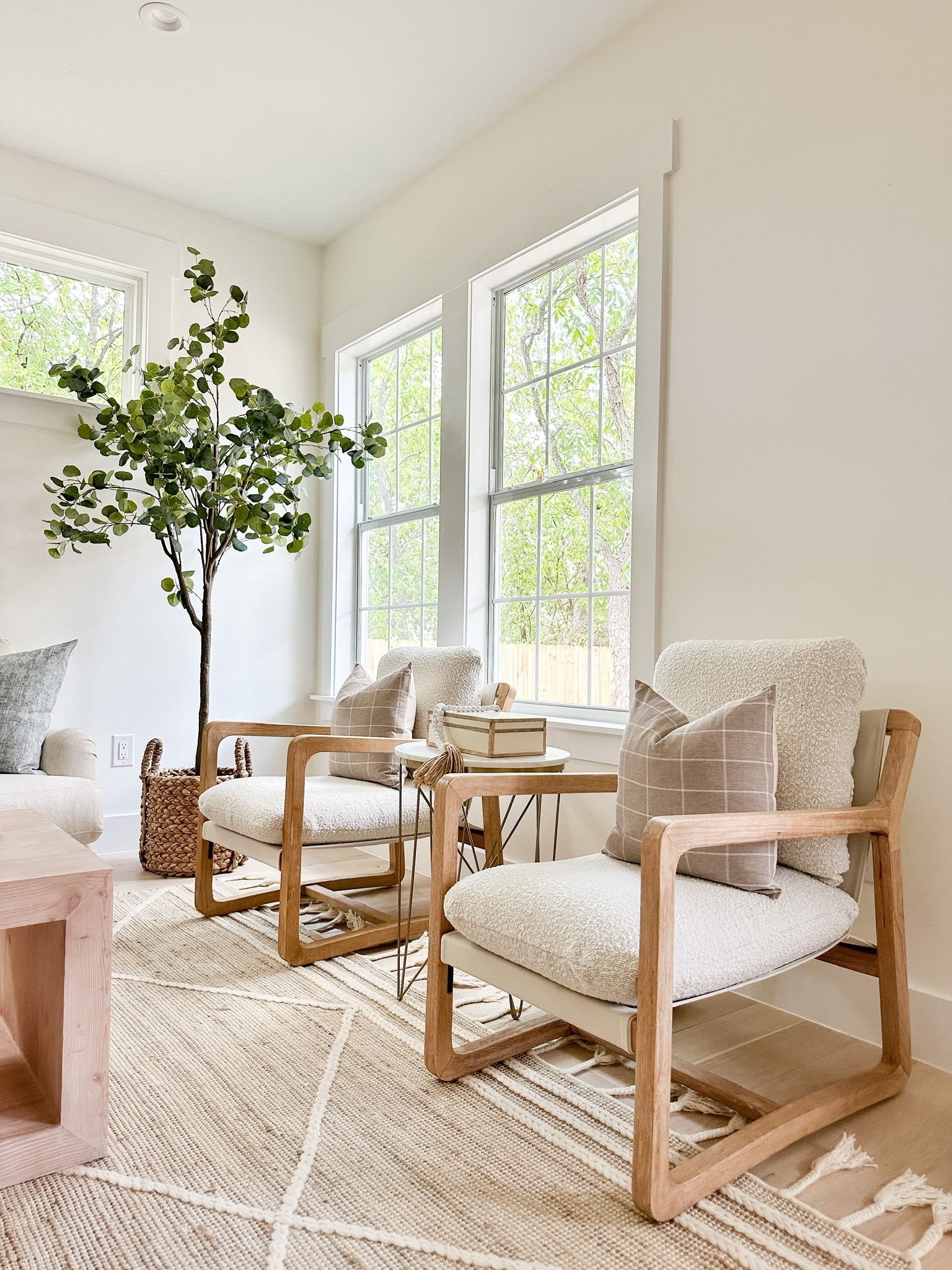 Faux trees being so much warmth and height to a space! We love this one!

#LTKhome