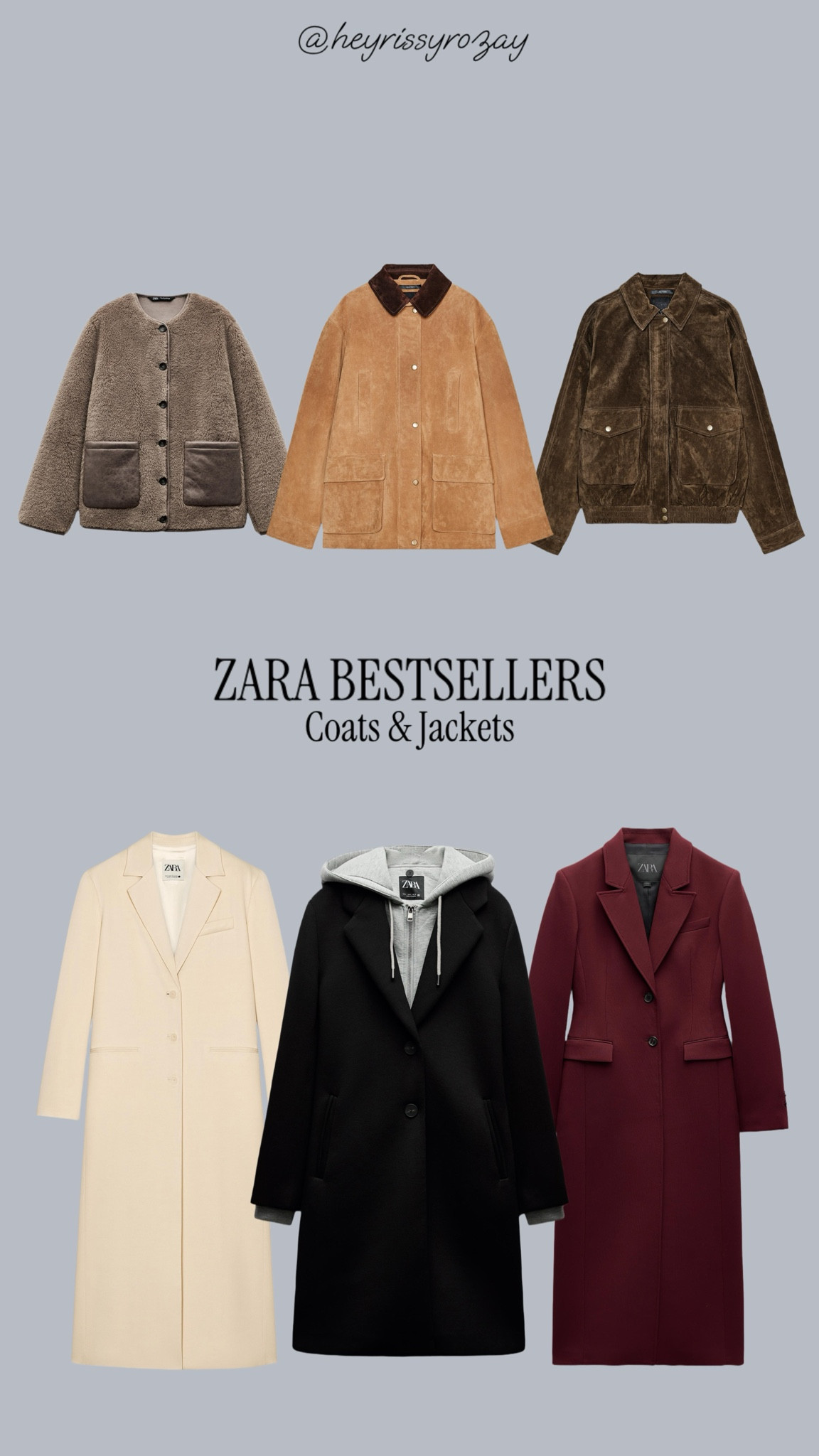 ZARA BESTSELLERS: Coats & Jackets for late winter / spring 

over 40, petite fashion, curvy, midsize, suede jacket, shearling, wool coat

#LTKOver40 #LTKPetite #LTKStyleTip