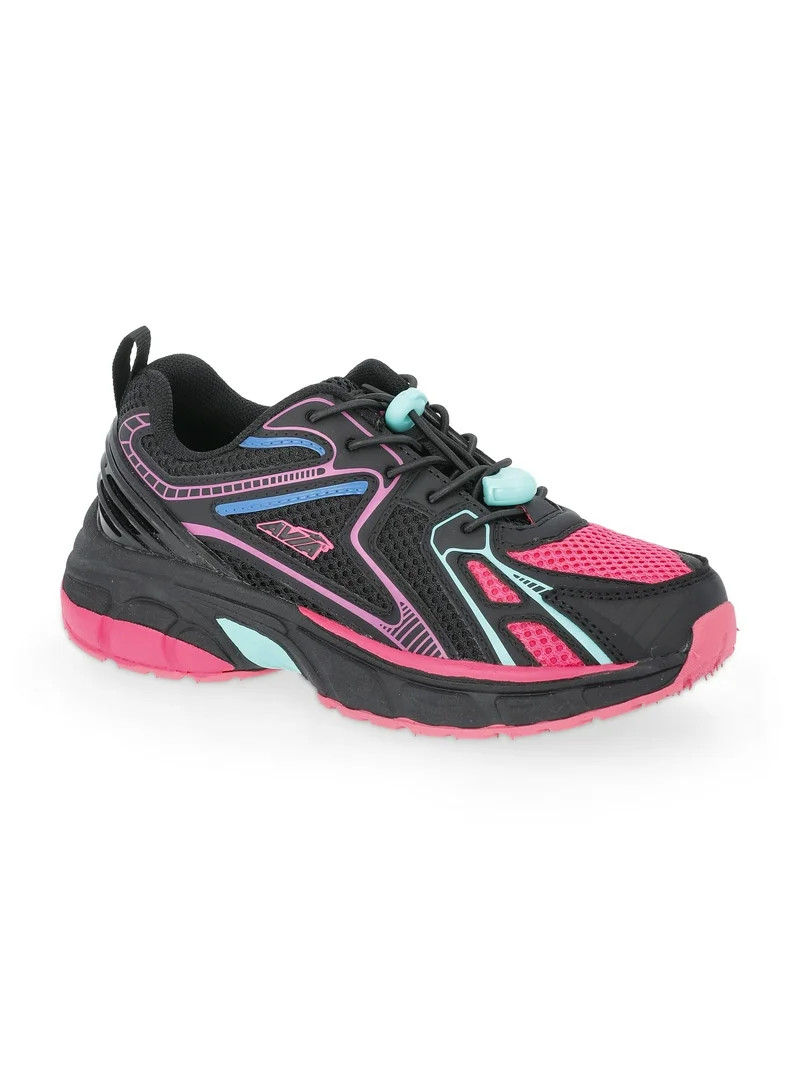 Avia Little and Big Girls Running Sneakers with Bungee Laces | Walmart (US)