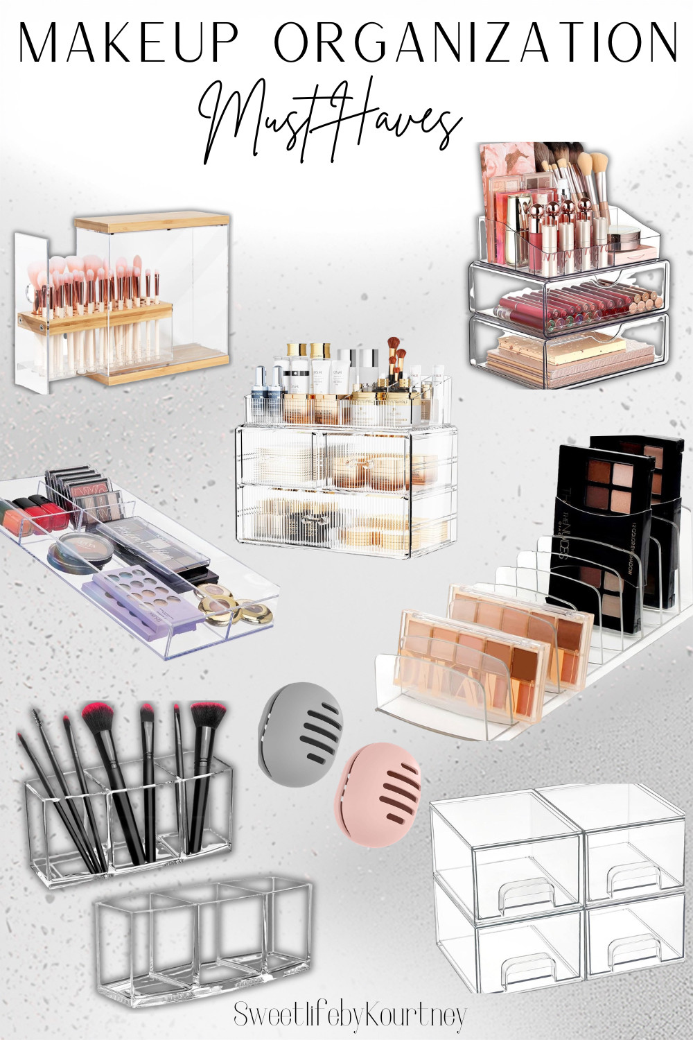 These makeup organization finds make getting ready feel so much easier. Clear organizers and storage pieces that keep your products neat, visible, and way more functional every day. #SweetLifeByKourtney #MakeupOrganization #BeautyStorage #AmazonFinds 

 #LTKselfcare #LTKHome