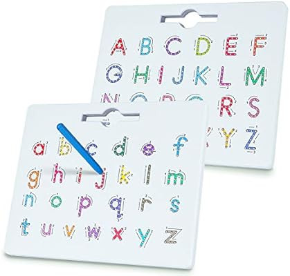 BMAG Magnetic Alphabet Letter Tracing Board, ABC Double-Sided Letter Drawing Board, Read Write Pr... | Amazon (US)