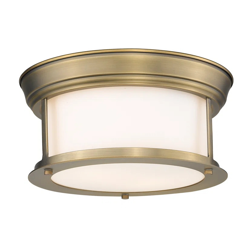 Canale 2 - Light Simple Drum Flush Mount | Wayfair North America