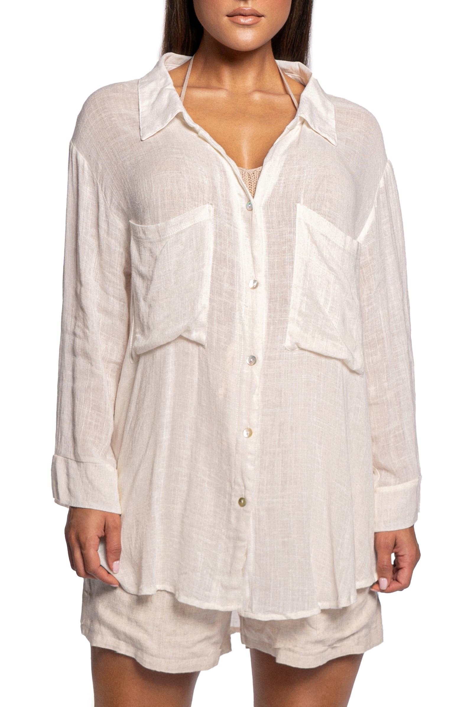 Linen Button Up Shirt | Nordstrom | Nordstrom