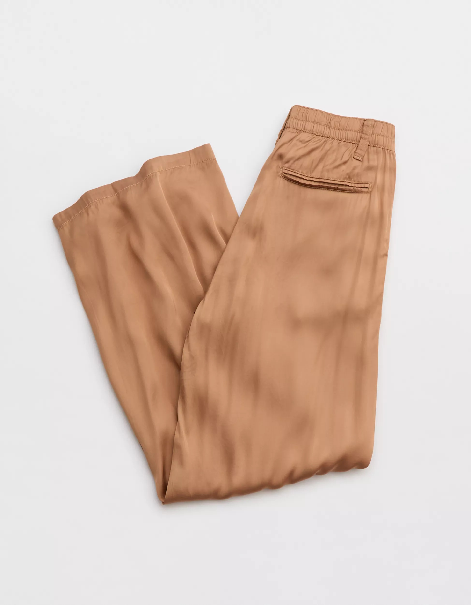 Aerie High Waisted Shine Wide Leg Pant | Aerie