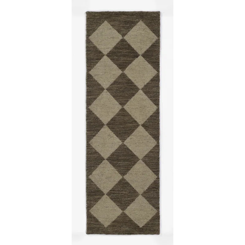 Winnie Handmade Wool Brown/Tan Rug | Wayfair North America