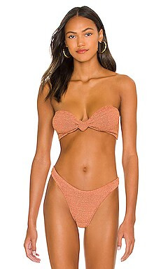 Bond Eye Sahara Bandeau Bikini Top in Bronze from Revolve.com | Revolve Clothing (Global)