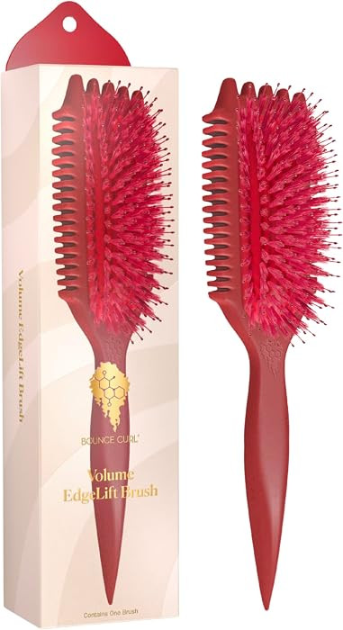 Bounce Curl Volume EdgeLift Brush, 5-In-1 Styling Tool, Defined Curls Ruby | Amazon (US)