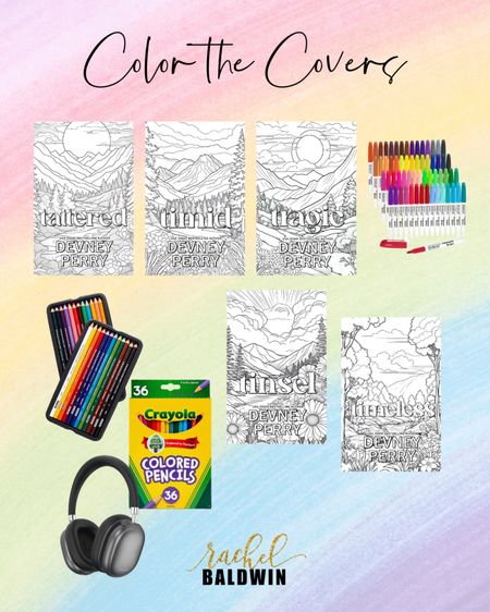 Color me delighted 🎨 Check out Devney Perry’s “color the cover” special editions! Find peak self care with your favorite colored pencils/ markers, headphones playing your latest audio book, and one of these gorgeous books to bring to life 🌈 

#LTKfindsunder100 #LTKsalealert #LTKtravel