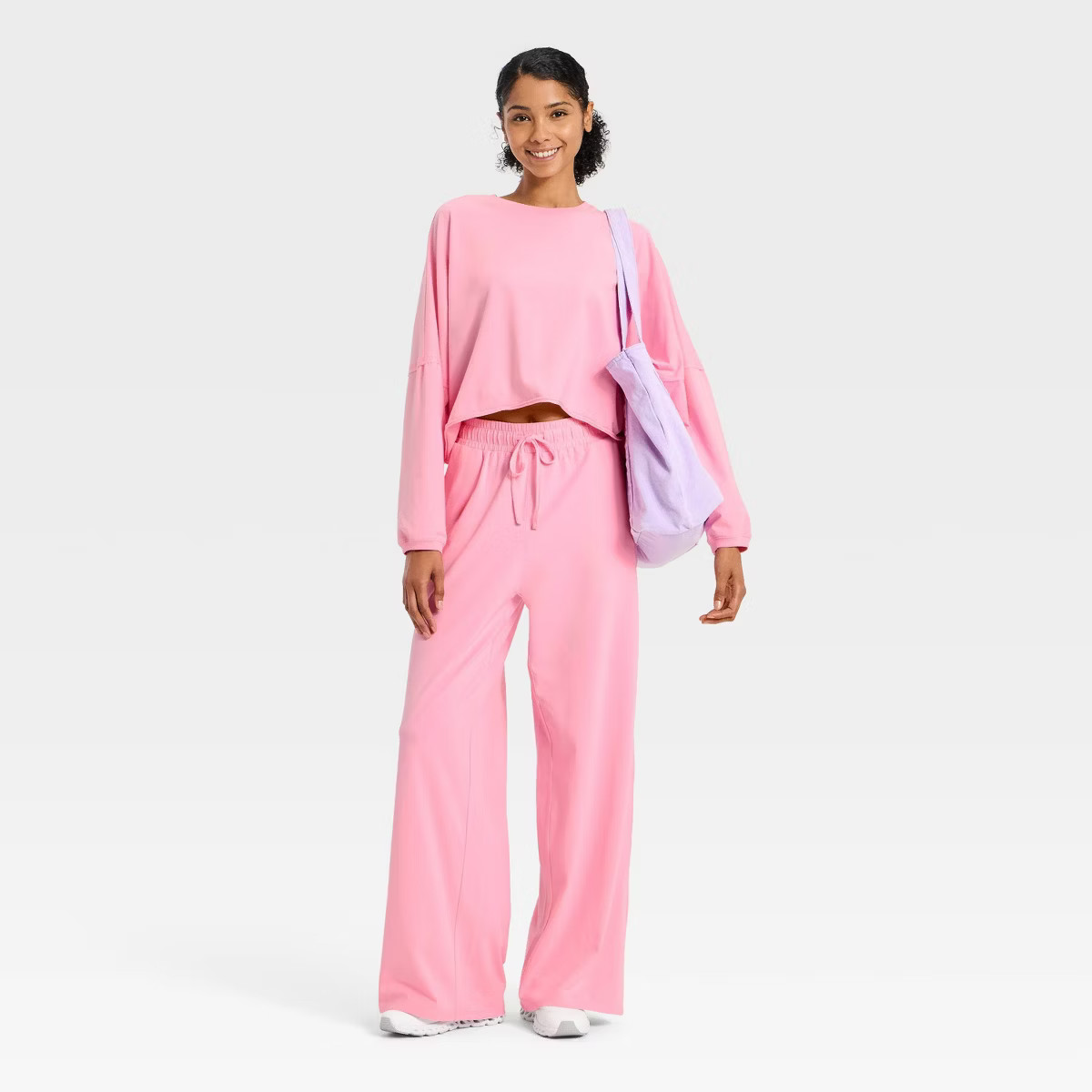 Women's Washed Jersey Wide Leg Pants - JoyLab™ | Target