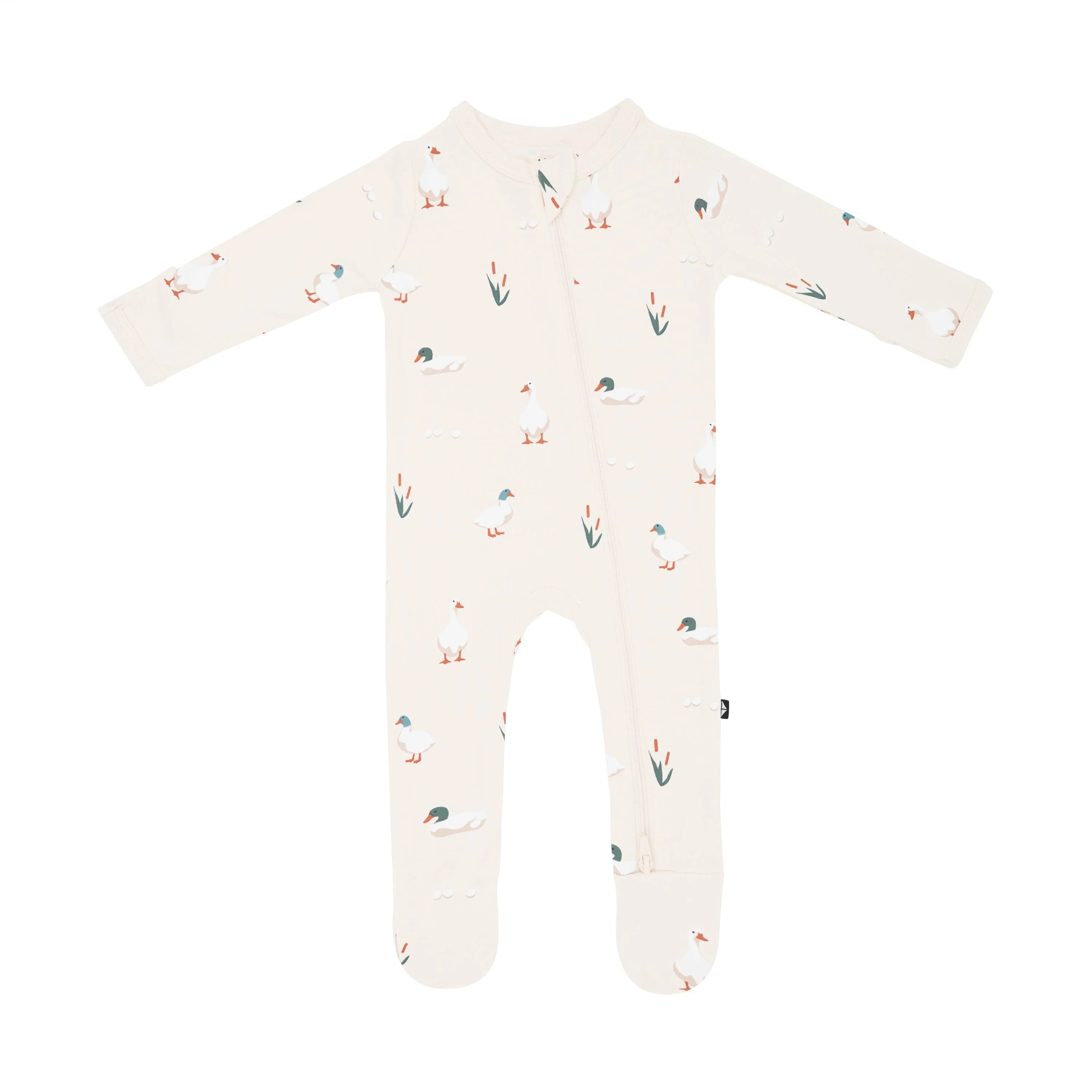 Zippered Footie in Duck | Kyte BABY