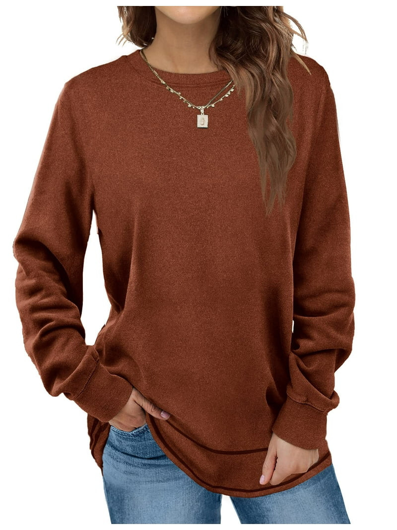 Fantaslook Sweatshirts for Women Crewneck Casual Long Sleeve Shirts Tunic Tops | Walmart (US)