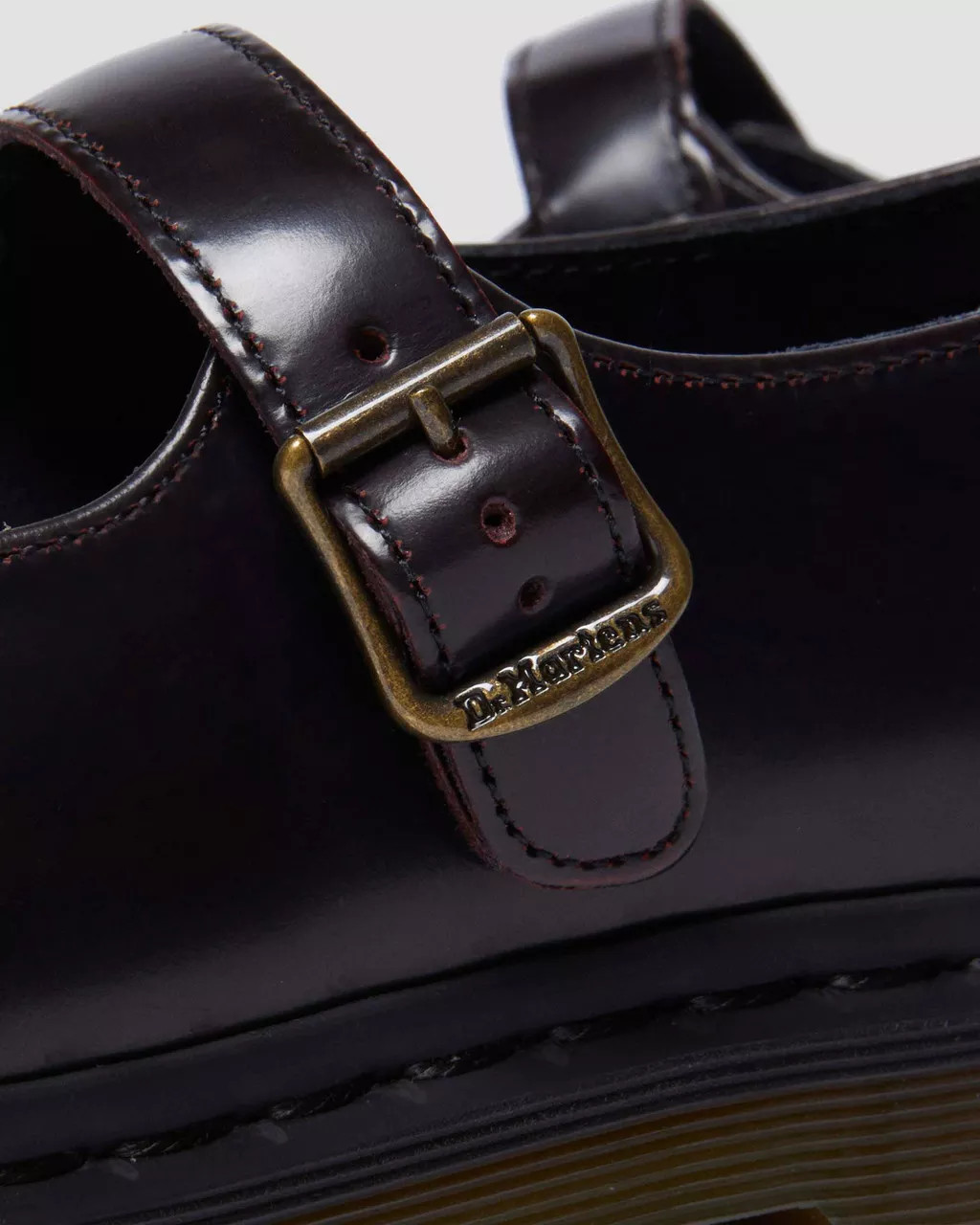 Elphie Mary Jane Leather shoes in Cherry Red Arcadia | Dr. Martens | Dr. Martens