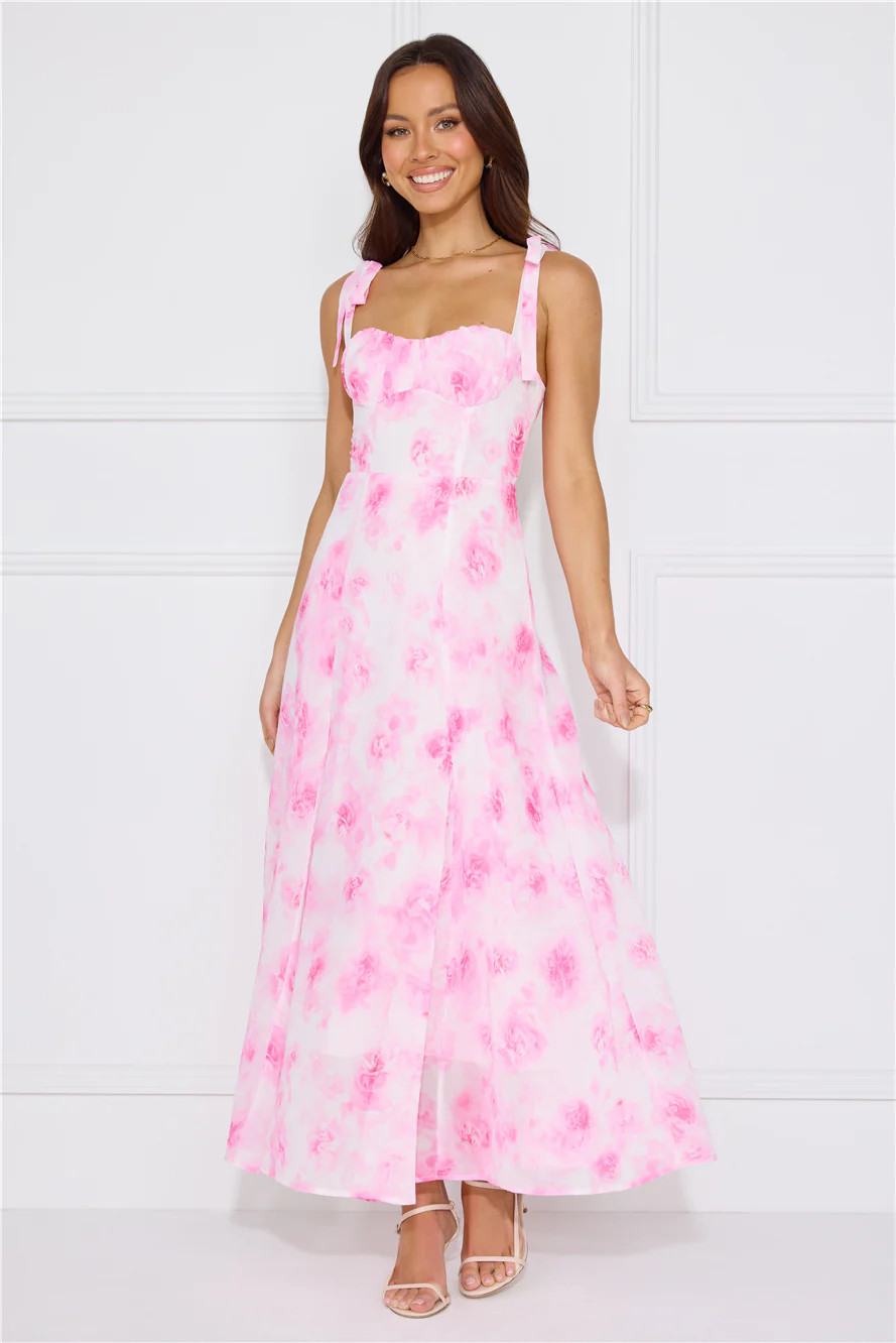 Socialite Status Midi Dress Pink | Hello Molly (AU)