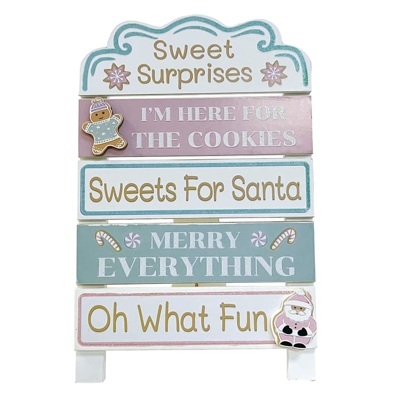 Mrs. Claus' Bakery Christmas Easel Sign, 12" | At Home