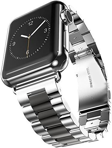 U191U Band Compatible with Apple Watch 38mm 42mm Stainless Steel Wristband Metal Buckle Clasp iWa... | Amazon (US)