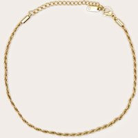Gold Water Resistant Rope Twist Anklet | PrettyLittleThing US