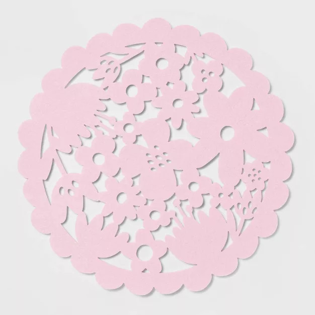 Felt Round Cut Out Floral Placemat - Spritz™ | Target