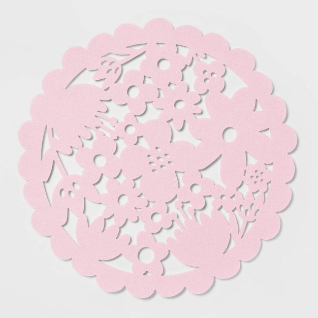 Felt Round Cut Out Floral Placemat - Spritz™ | Target