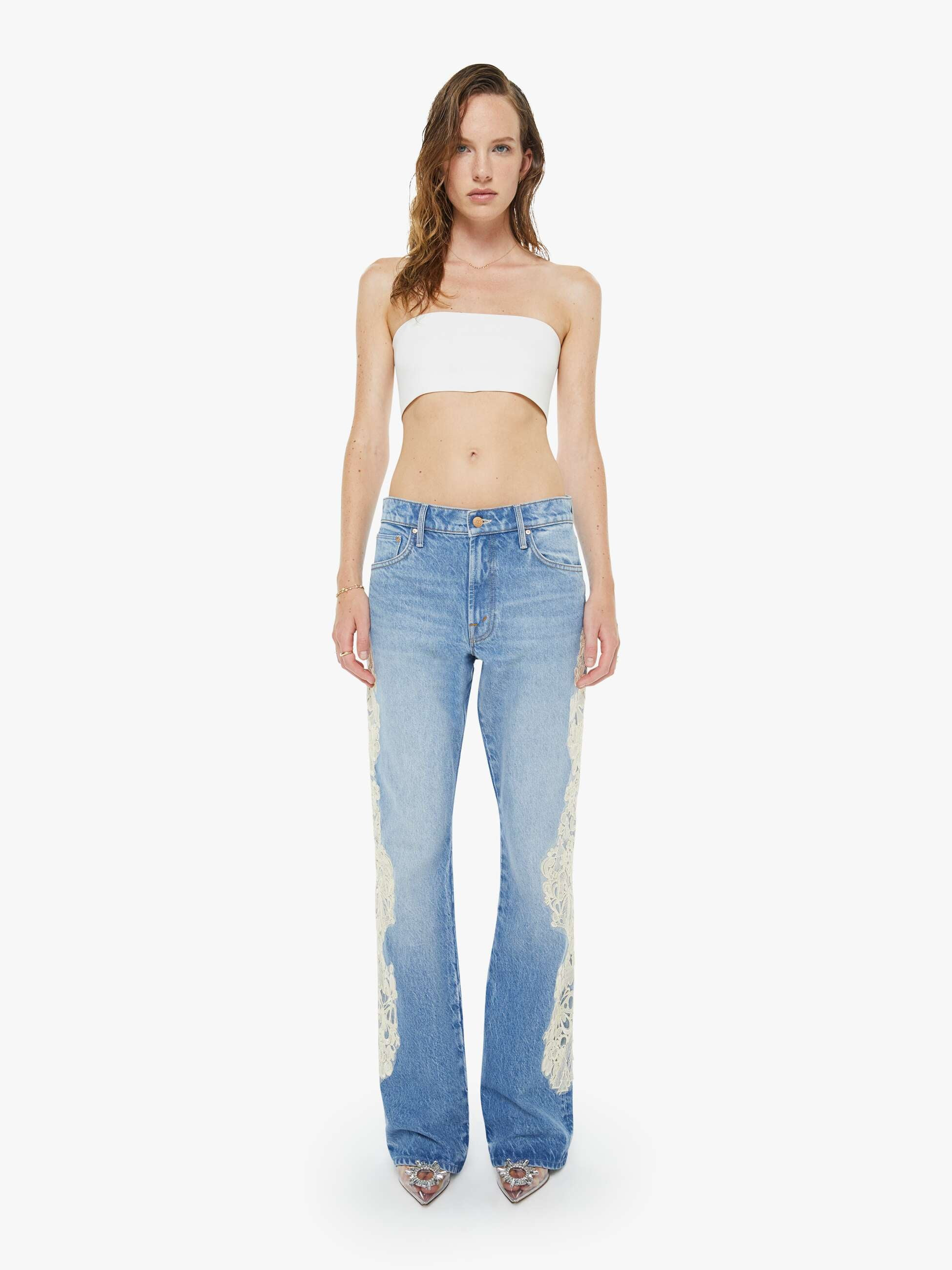 SNACKS! The Chomp Heel - Wish Bone | Mother Denim