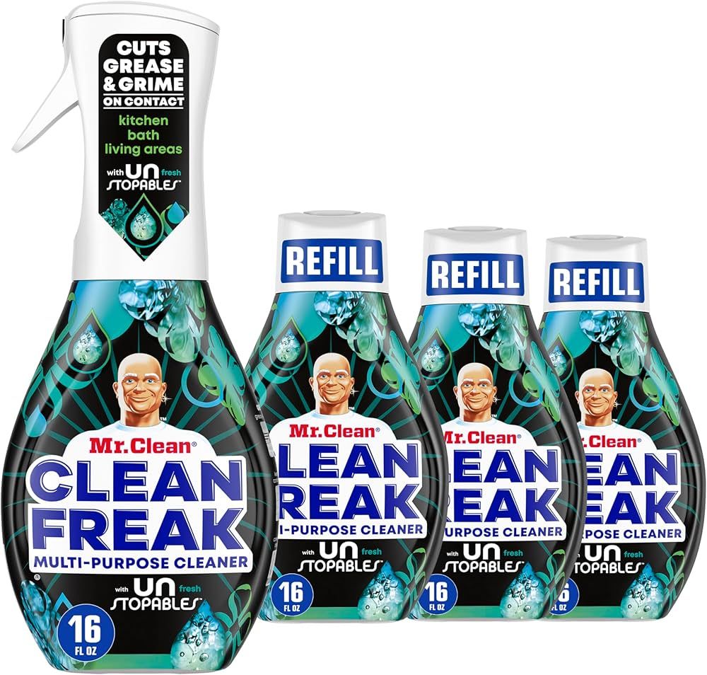 Mr. Clean Clean Freak Multi Surface Cleaning Spray, Deep Cleaning Mist Starter Kit and Refill Bun... | Amazon (US)