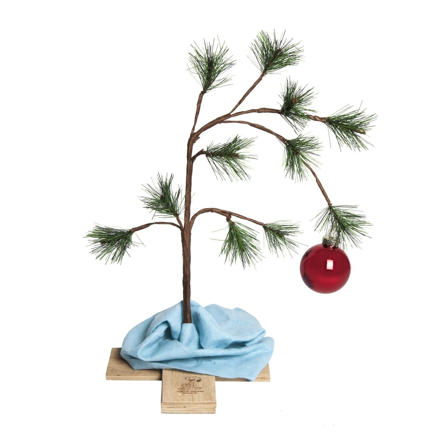 ProductWorks 24" Charlie Brown Christmas Tree with Linus's Blanket Holiday Décor, Classic Ornament | Amazon (US)