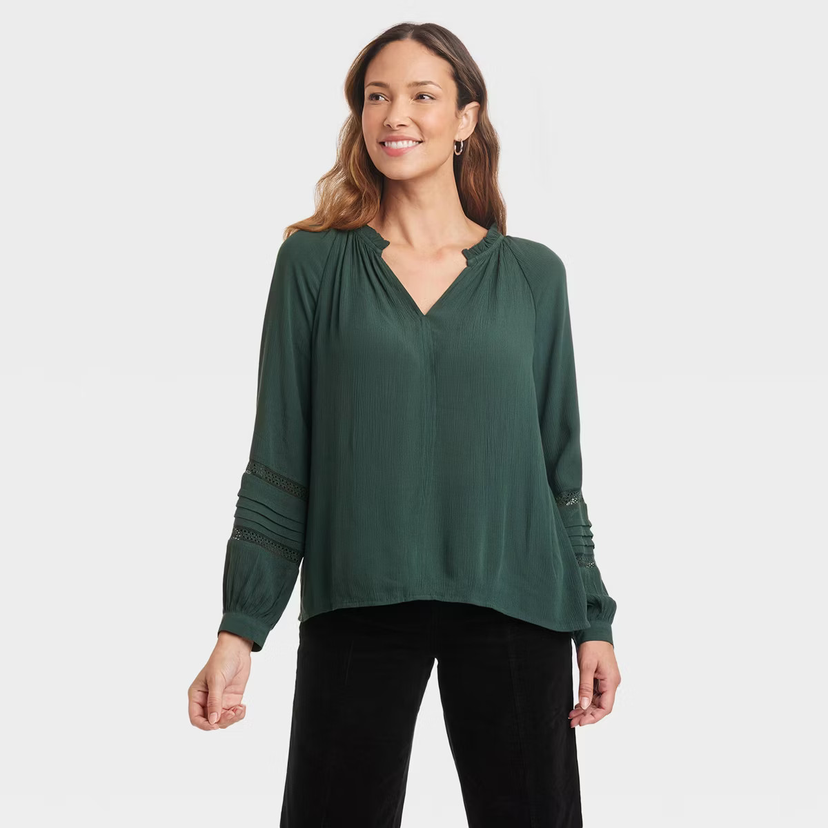 Women's Long Sleeve Lace Blouse - Knox Rose™ | Target