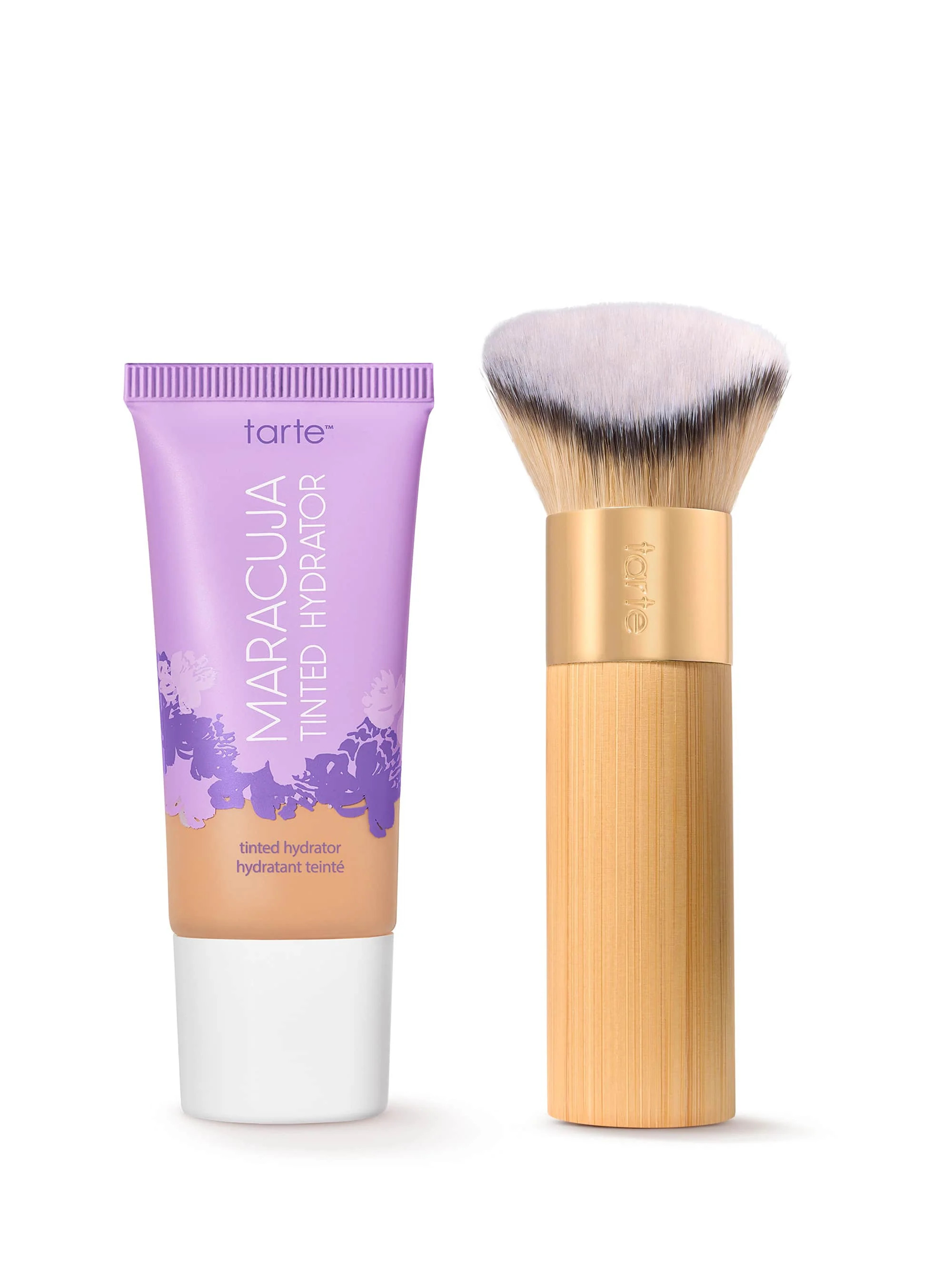 maracuja tinted moisturizer & angled complexion brush duo | tarte cosmetics (Global)