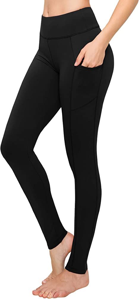 SATINA High Waisted Leggings - 25 Colors - Super Soft Full Length Opaque Slim | Amazon (US)