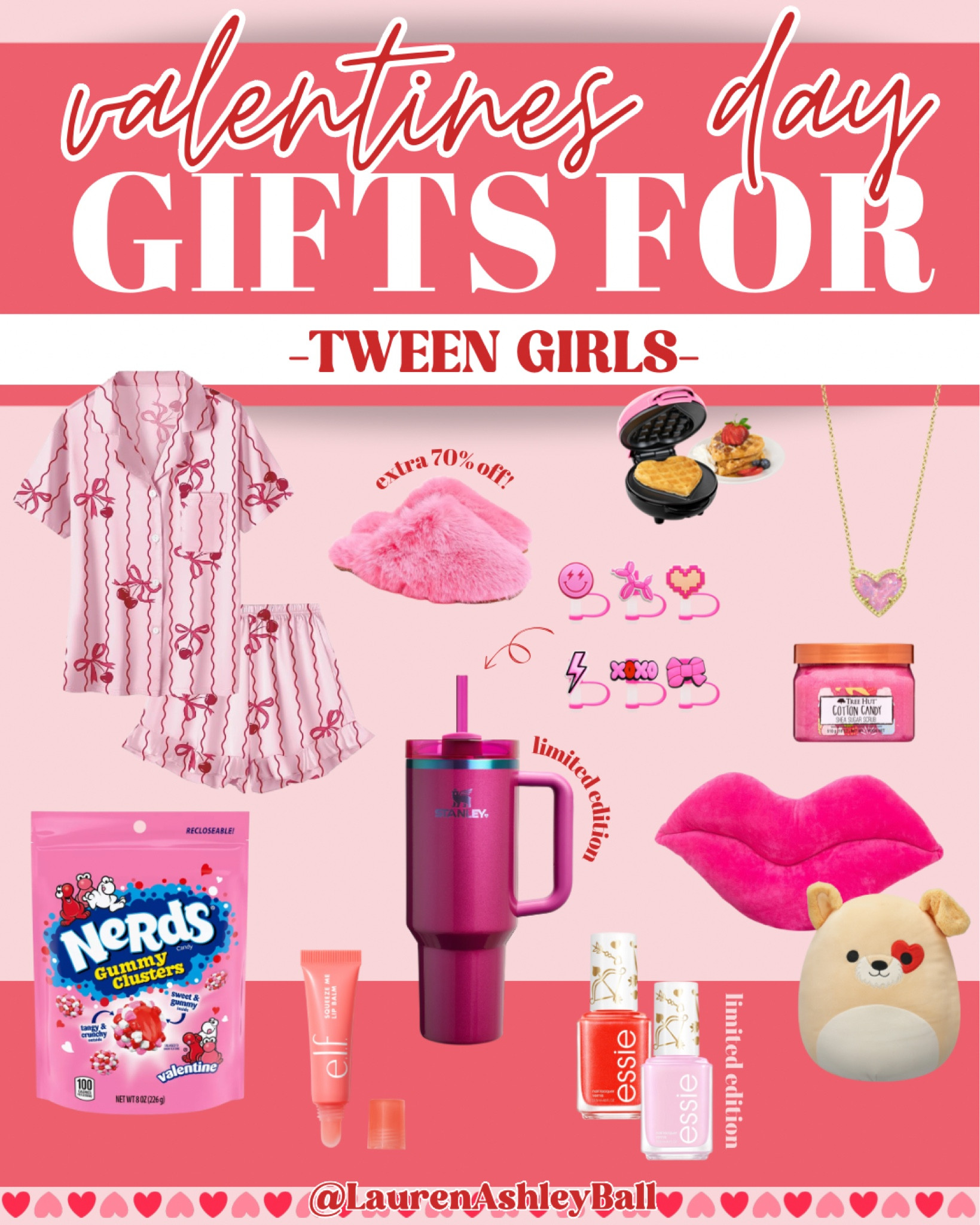 Valentines Day gift ideas for tween girls! February 14th will be here before you know it. Don't miss out on some of these limited edition items. 

 #valentinesday #valentinesdaygiftideas #tweengirlvalentinesdaygifts 

#LTKGiftGuide #LTKSeasonal #LTKFindsUnder50

#LTKSaleAlert #LTKGiftGuide #LTKSeasonal