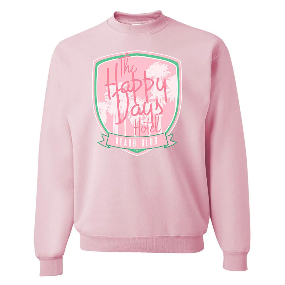 'Happy Days Hotel' Crewneck Sweatshirt | United Monograms