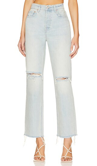Cassidy Mid Rise Straight in Palm Desert | Revolve Clothing (Global)