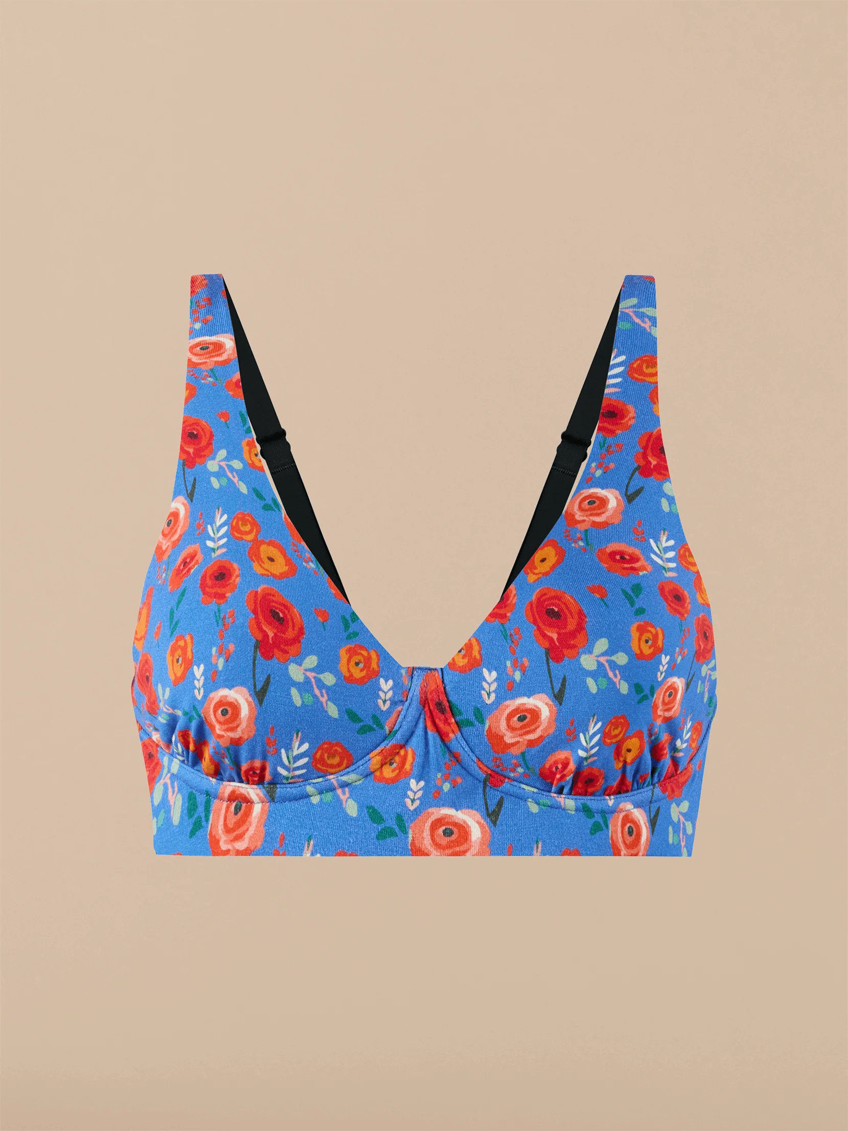 UltraModal™ FeelFree Longline Bralette | Painted Petals | MeUndies
