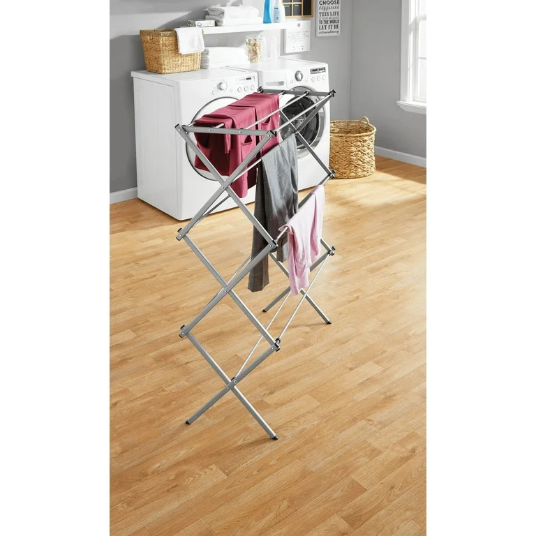 Mainstays Functional and Energy Saving Oversized Collapsible Steel Closets Clothes Drying Rack, S... | Walmart (US)
