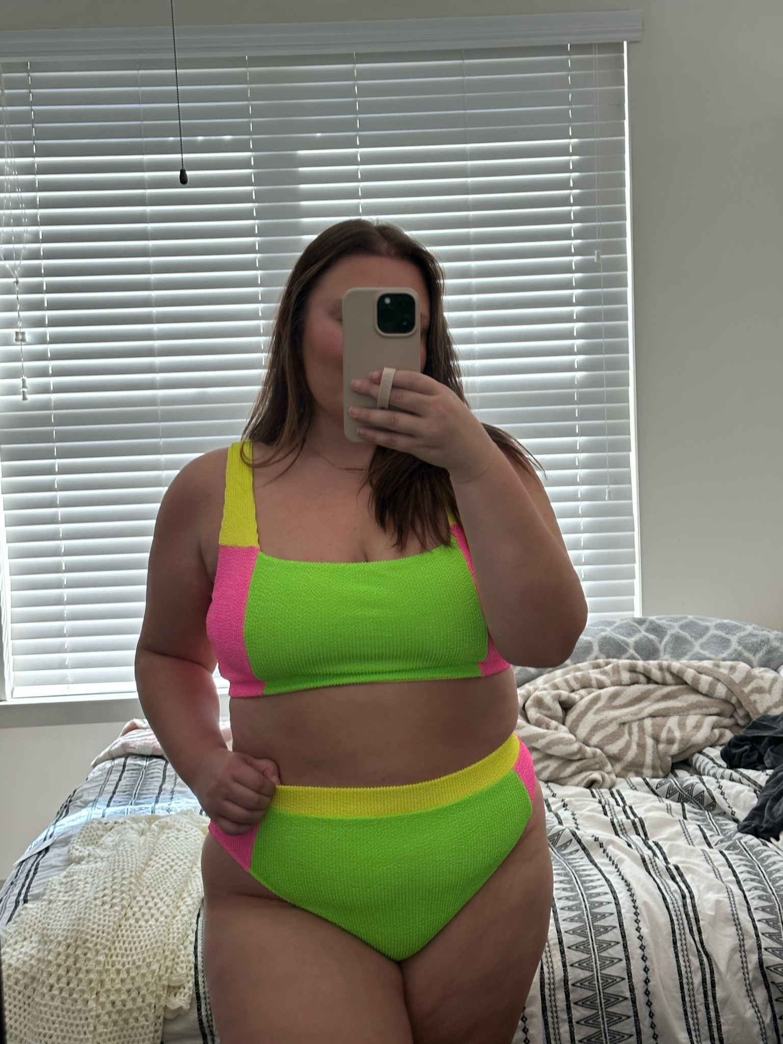 First bikini try on of this season!!! Wearing size xxl - super comfy scrunch material. Good booty coverage and thick adjustable straps! 

#LTKswim #LTKplussize #LTKstyletip