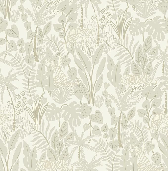NuWallpaper Taupe Maynard Peel & Stick Wallpaper | Amazon (US)