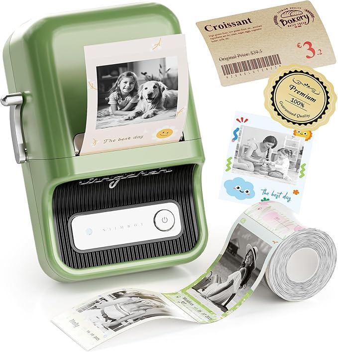 NIIMBOT B21 Pro Sticker Printer, 300DPI, Fun APP, Portable Inkless Label Printer, Bluetooth Stick... | Amazon (US)
