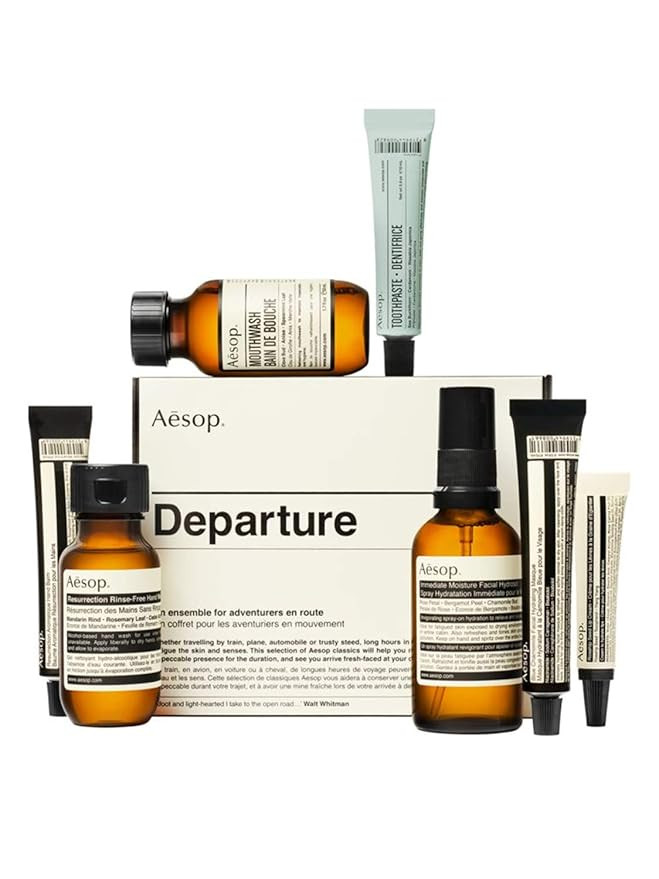 Aesop Departure 7-Piece Travel Kit! Seven Travel-Sized Essentials For Hand Care, Skincare And Ora... | Amazon (US)