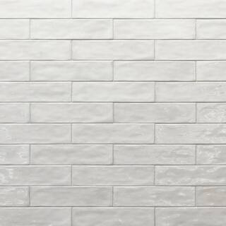 Rustico Blanco 3 in. x 12 in. Glossy Rectangle Ceramic Wall Tile (10.76 sq. ft./Case) | The Home Depot