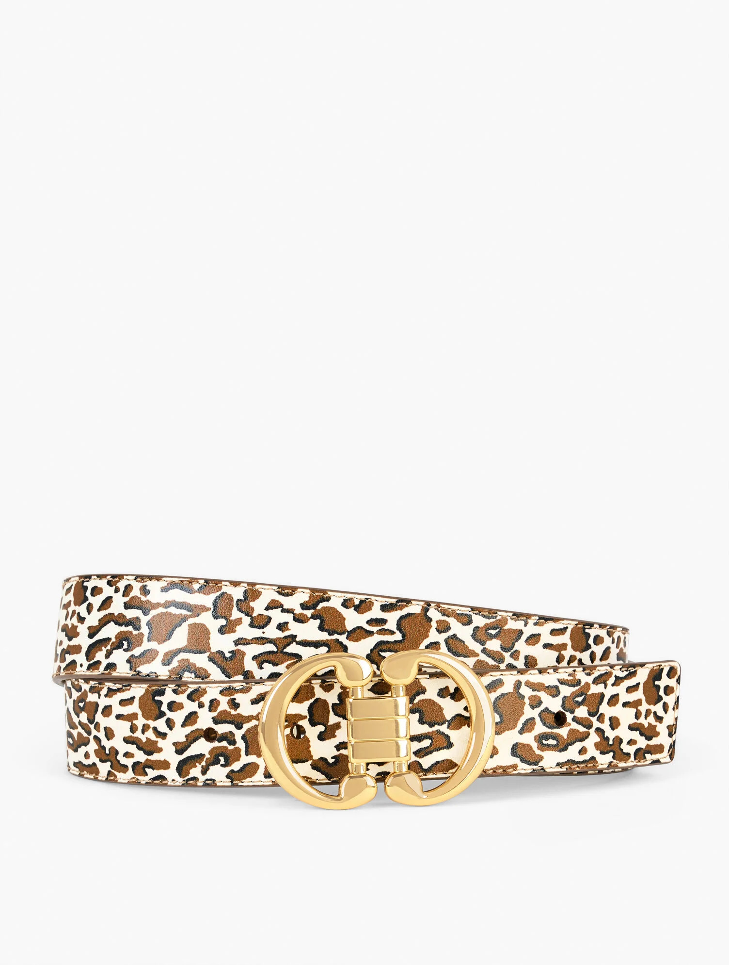 Leather Reversible Belt - Leopard | Talbots