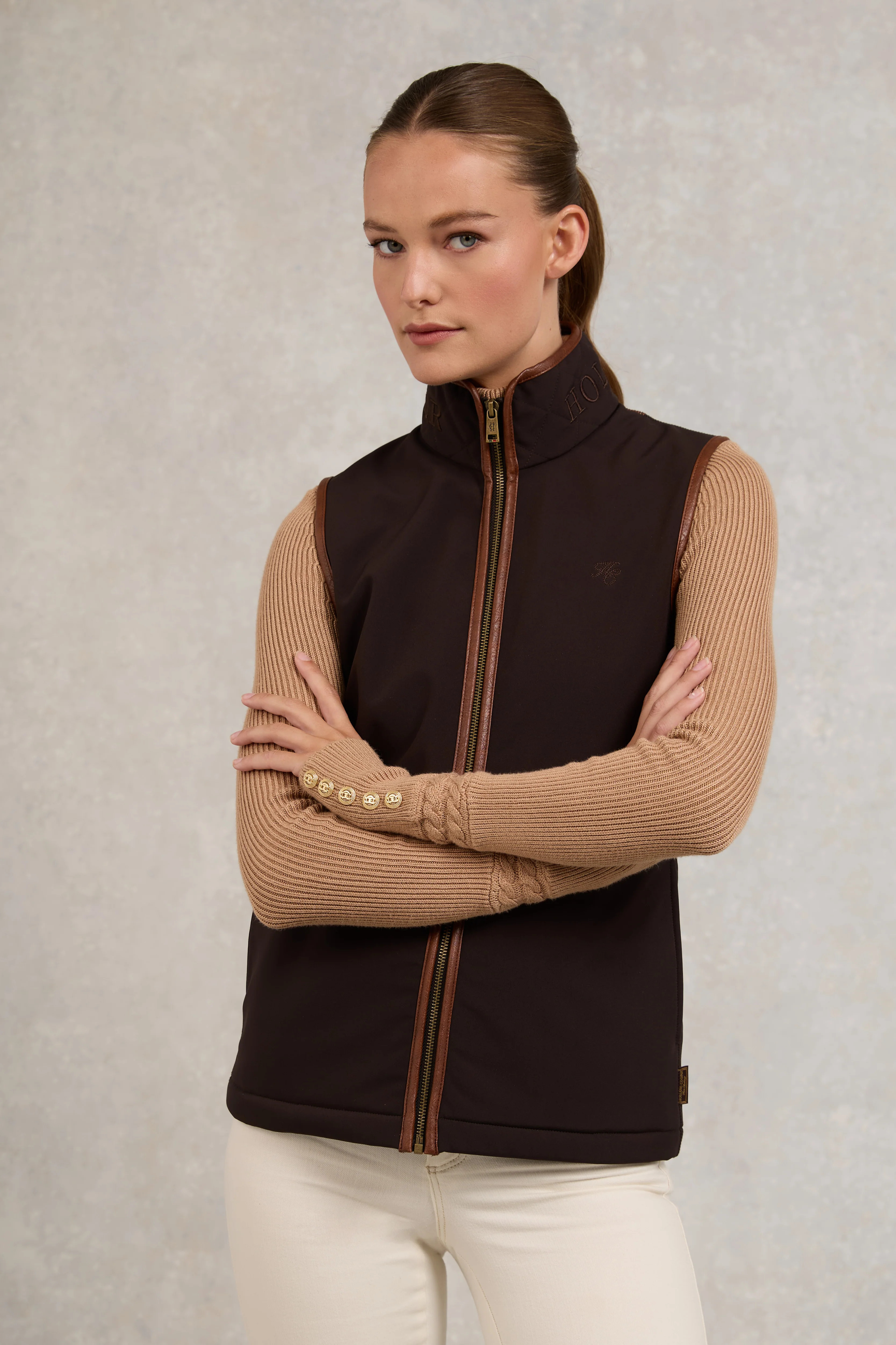 Stamford Gilet (Chocolate) | Holland Cooper