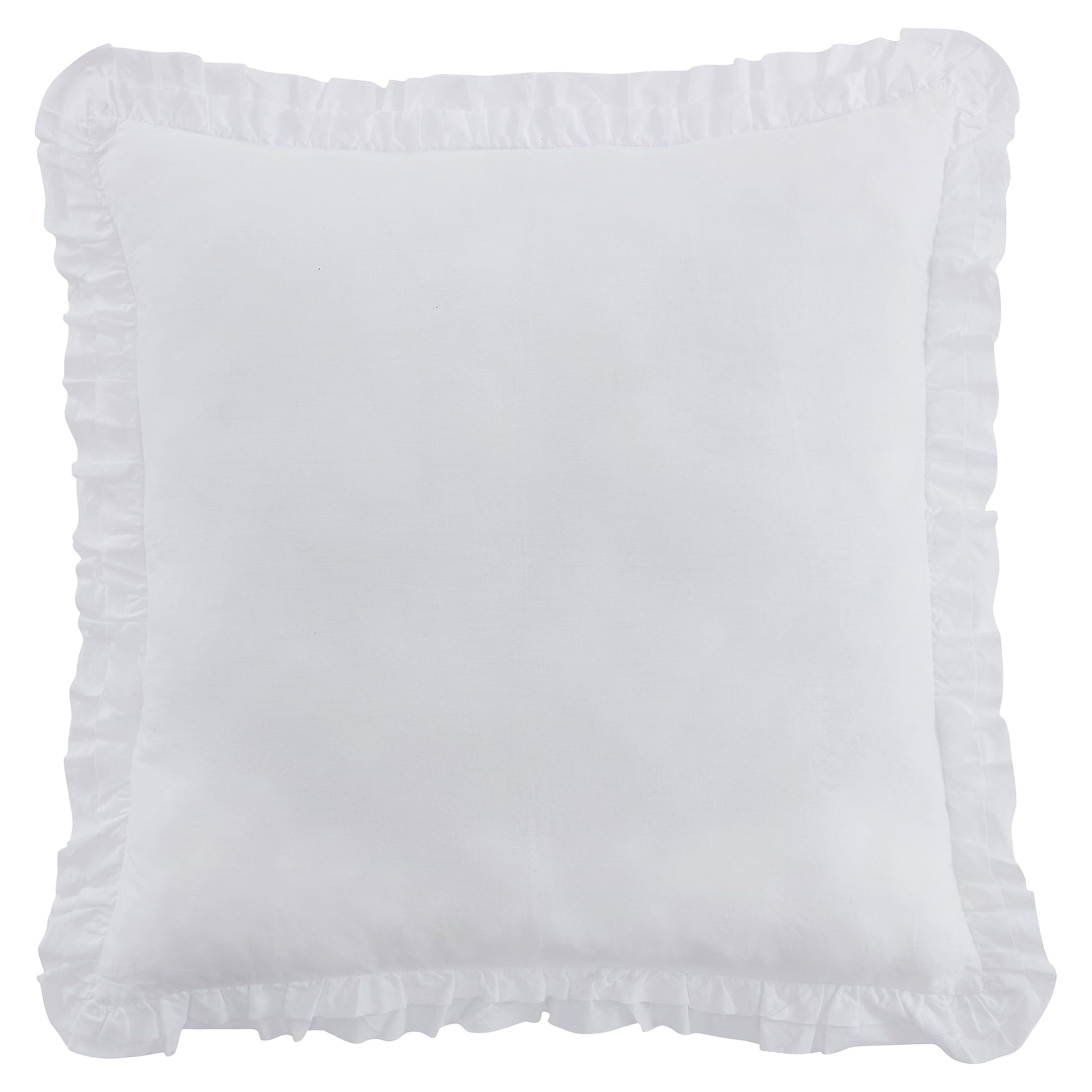 My Texas House Charlotte White Solid Cotton Euro Shams, Euro (3 Count) | Walmart (US)