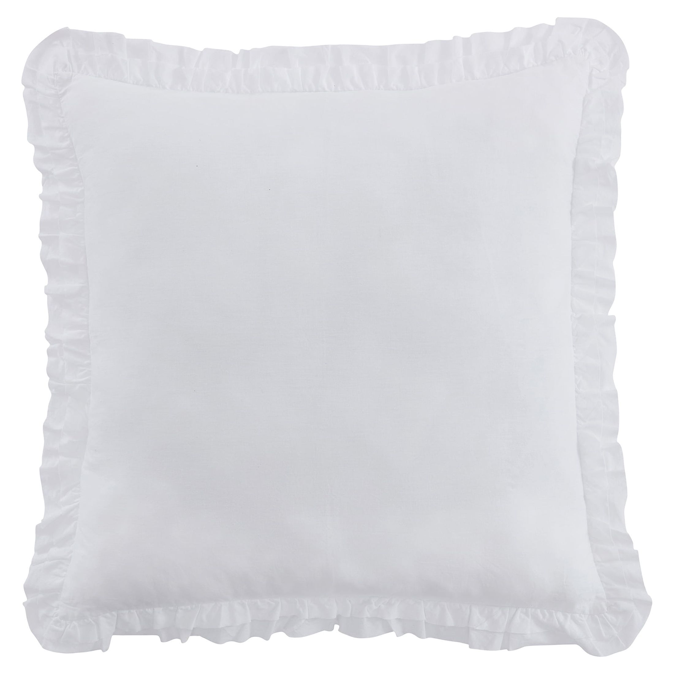 My Texas House Charlotte White Solid Cotton Euro Shams, Euro (3 Count) | Walmart (US)