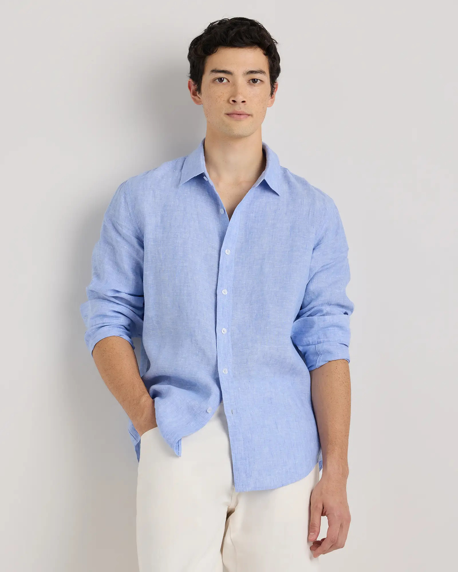 100% European Linen Relaxed Long Sleeve Shirt | Quince