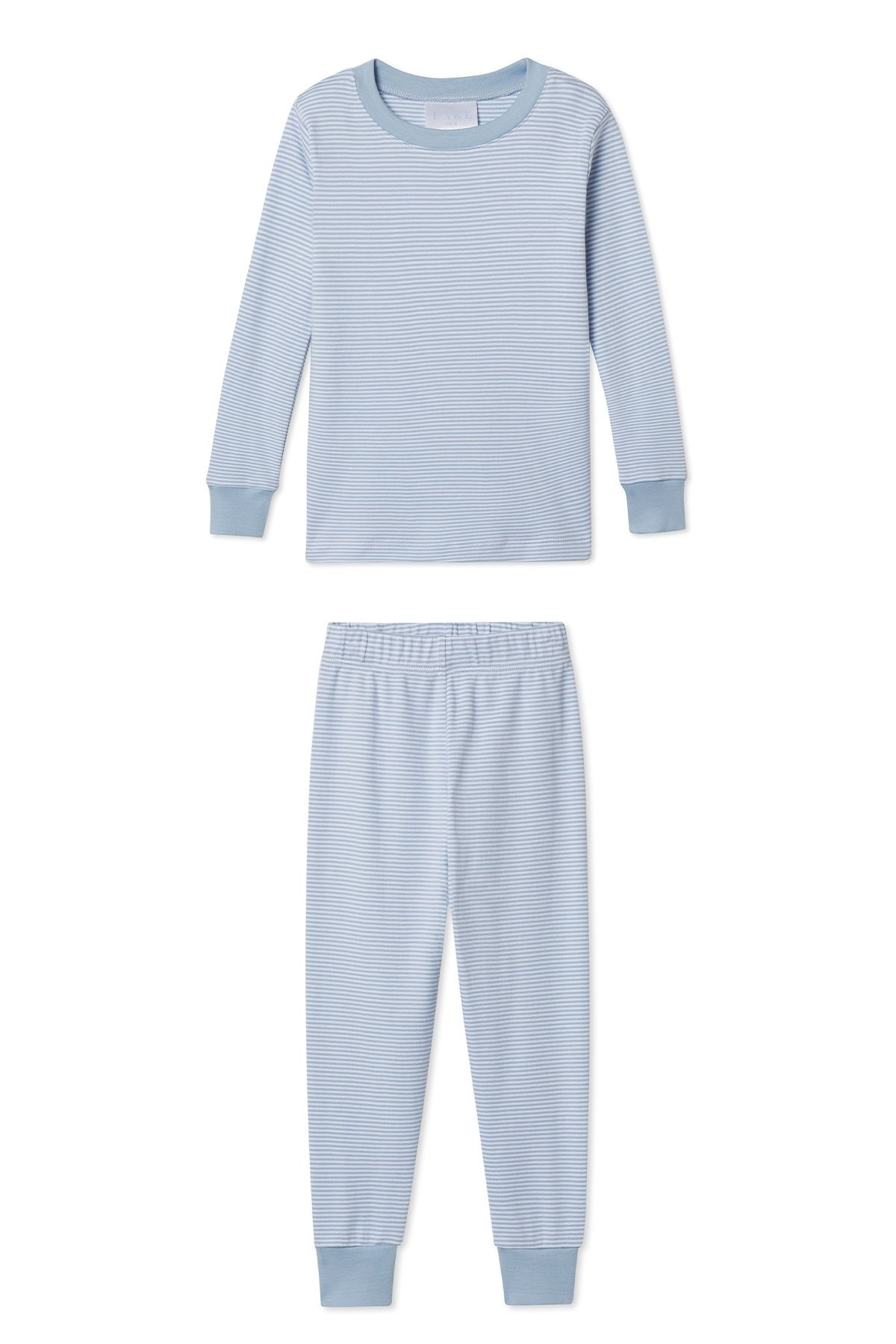Organic Pima Kids Long-Long Set in Larkspur | LAKE Pajamas