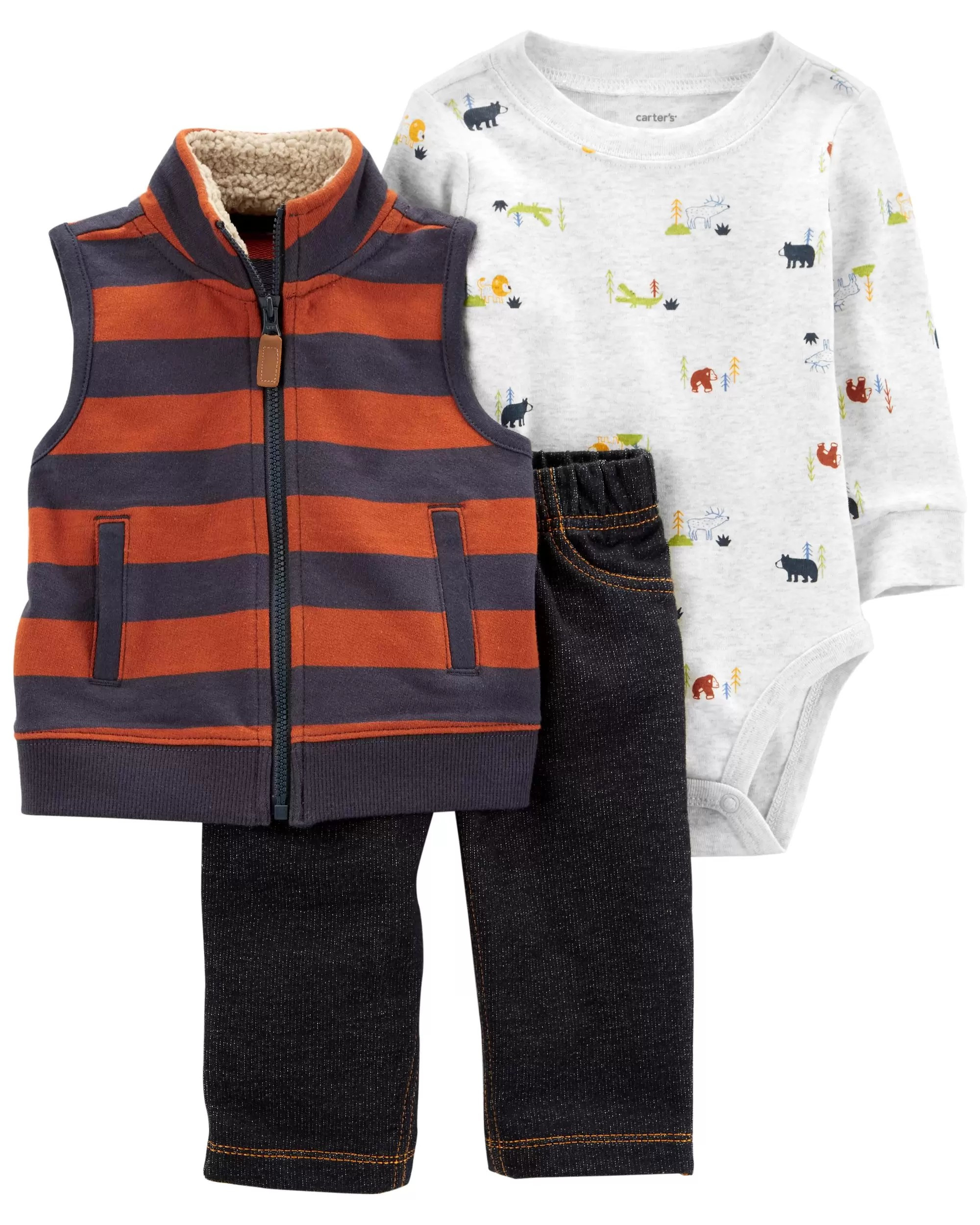 3-Piece Little Vest Set | Carter's