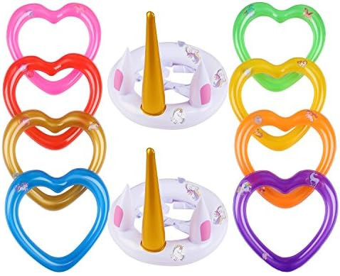 JULY'S SONG Inflatable Unicorn Pool Toys for Kids Adults Birthday Party, Floating Swimming Pool R... | Amazon (US)