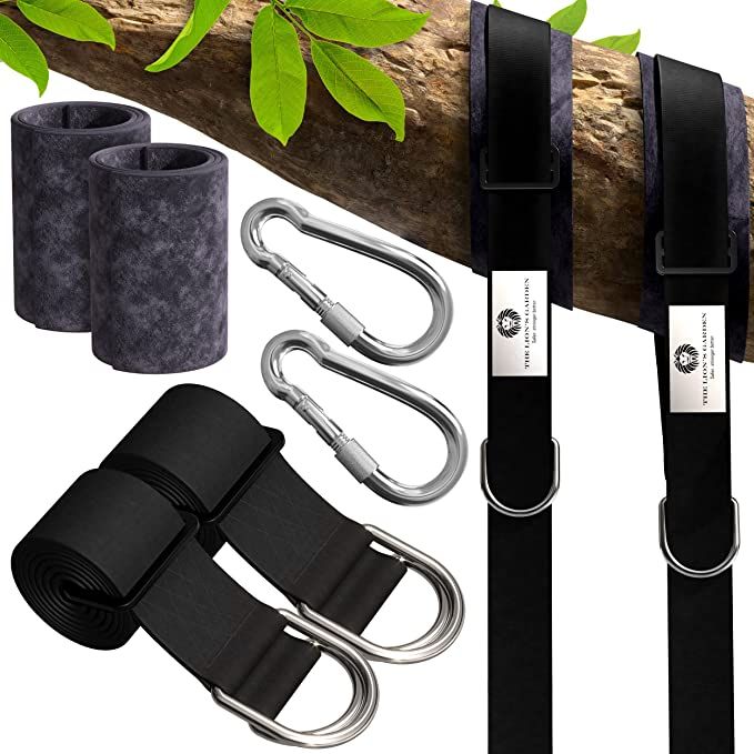 The Lion's Garden Tree Swing Straps Hanging Kit - Set of 2 Tree Strap for Swing, Adjustable 5-10 ... | Amazon (US)
